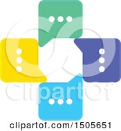 Clipart Of A Medical Cross Messages Design Royalty Free Vector Illustration