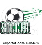 Poster, Art Print Of Soccer Ball And Text Design