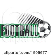 Poster, Art Print Of Soccer Ball And Text Design