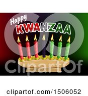 Happy Kwanzaa Greeting And Candles