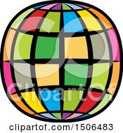 Poster, Art Print Of Colorful Wire Globe
