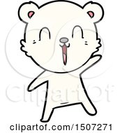 Happy Cartoon Polar Bear