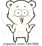 Poster, Art Print Of Laughing Teddy Bear Cartoon