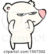 Poster, Art Print Of Angry Bear Polar Cartoon