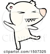 Poster, Art Print Of Dancing Polar Bear Cartoon