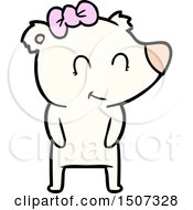 Female Polar Bear Cartoon