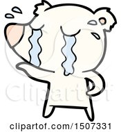 Cartoon Crying Polar Bear