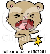Angry Cartoon Bear