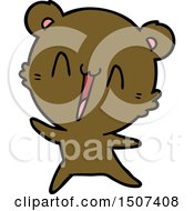 Poster, Art Print Of Happy Bear Cartoon