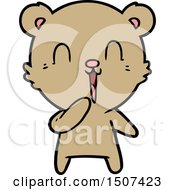 Poster, Art Print Of Happy Laughing Cartoon Bear