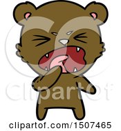 Poster, Art Print Of Angry Cartoon Bear Shouting