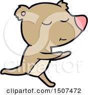 Happy Cartoon Bear Running