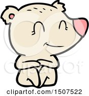Smiling Polar Bear Cartoon