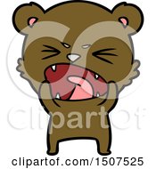 Poster, Art Print Of Angry Cartoon Bear