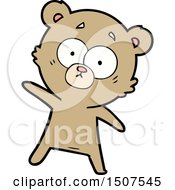 Poster, Art Print Of Surprised Bear Cartoon