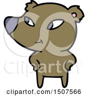 Poster, Art Print Of Cute Cartoon Bear