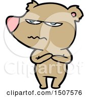 Poster, Art Print Of Angry Bear Cartoon