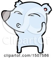 Poster, Art Print Of Cartoon Whistling Bear