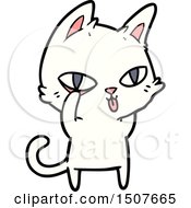 Poster, Art Print Of Cartoon Cat Staring