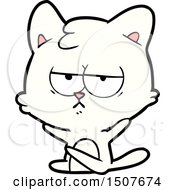 Poster, Art Print Of Bored Cartoon Cat