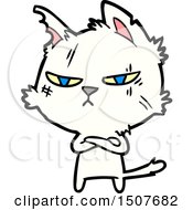 Poster, Art Print Of Tough Cartoon Cat