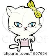 Poster, Art Print Of Cute Cartoon Cat