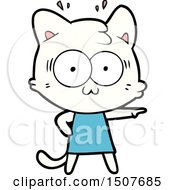 Poster, Art Print Of Cartoon Surprised Cat