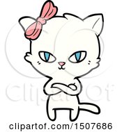 Poster, Art Print Of Cute Cartoon Cat