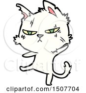 Poster, Art Print Of Tough Cartoon Cat