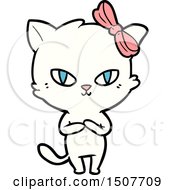 Poster, Art Print Of Cute Cartoon Cat