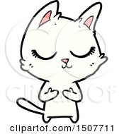 Poster, Art Print Of Calm Cartoon Cat