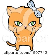 Poster, Art Print Of Cute Cartoon Cat