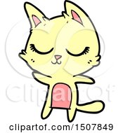 Poster, Art Print Of Calm Cartoon Cat