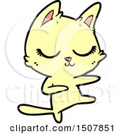 Poster, Art Print Of Calm Cartoon Cat