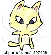 Poster, Art Print Of Confused Cartoon Cat