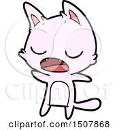 Talking Cat Cartoon by lineartestpilot