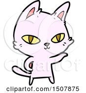 Poster, Art Print Of Cartoon Cat Staring