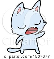 Poster, Art Print Of Talking Cat Cartoon