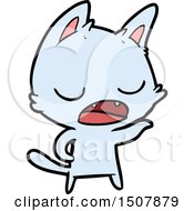 Poster, Art Print Of Talking Cat Cartoon