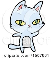 Poster, Art Print Of Cartoon Cat Staring