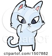 Poster, Art Print Of Confused Cartoon Cat