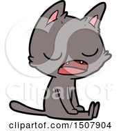 Poster, Art Print Of Talking Cat Cartoon