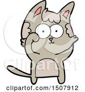 Poster, Art Print Of Happy Cartoon Cat