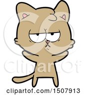 Poster, Art Print Of Bored Cartoon Cat