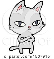 Poster, Art Print Of Cartoon Cat Staring