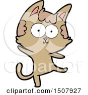 Happy Cartoon Cat Dancing