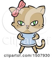 Poster, Art Print Of Cute Cartoon Cat