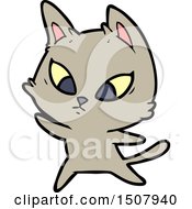 Poster, Art Print Of Confused Cartoon Cat