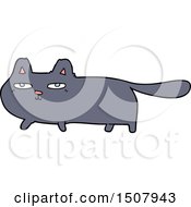 Cartoon Sly Cat