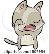 Poster, Art Print Of Talking Cat Cartoon